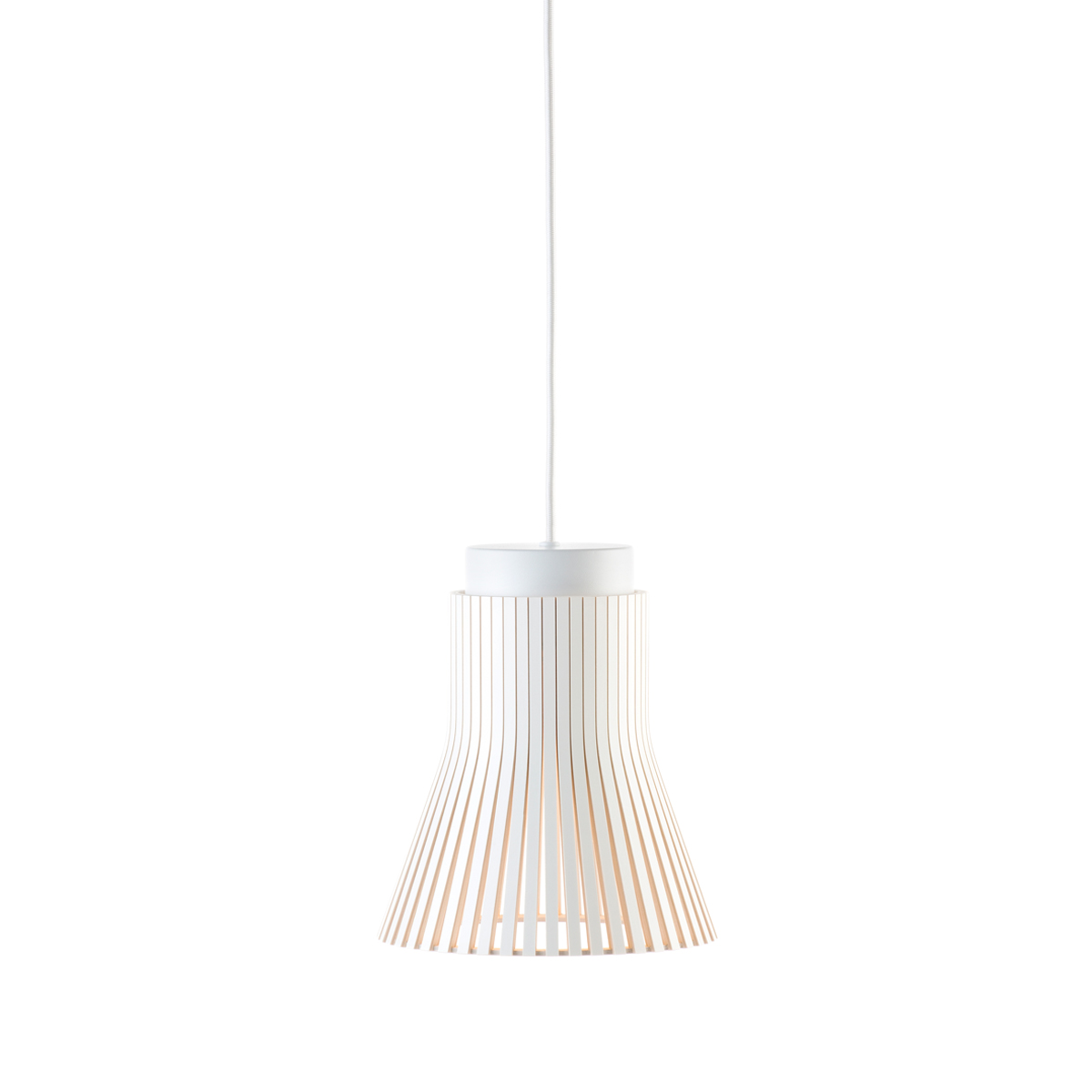 Secto Design Petite 4600 Pendelleuchte, weiß laminiert, Kabel: weiß