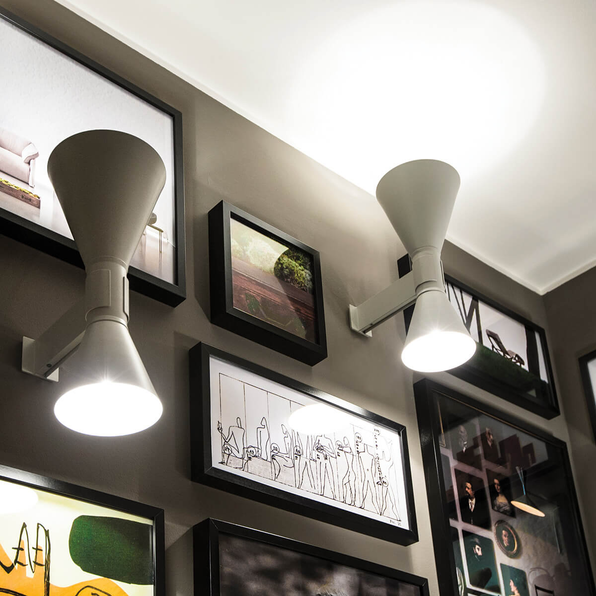 Nemo Applique de Marseille Parete, grau matt und weiß matt