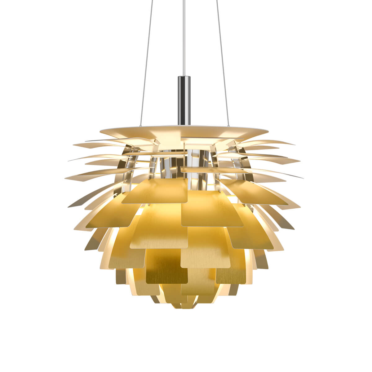 Louis Poulsen PH Artichoke 480 Pendelleuchte, Ø: 48 cm, Messing