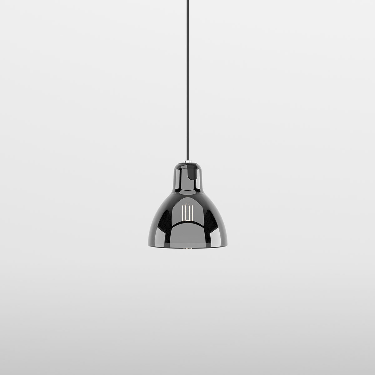 Rotaliana Luxy Glam H5 Pendelleuchte, schwarz metallic / rauch