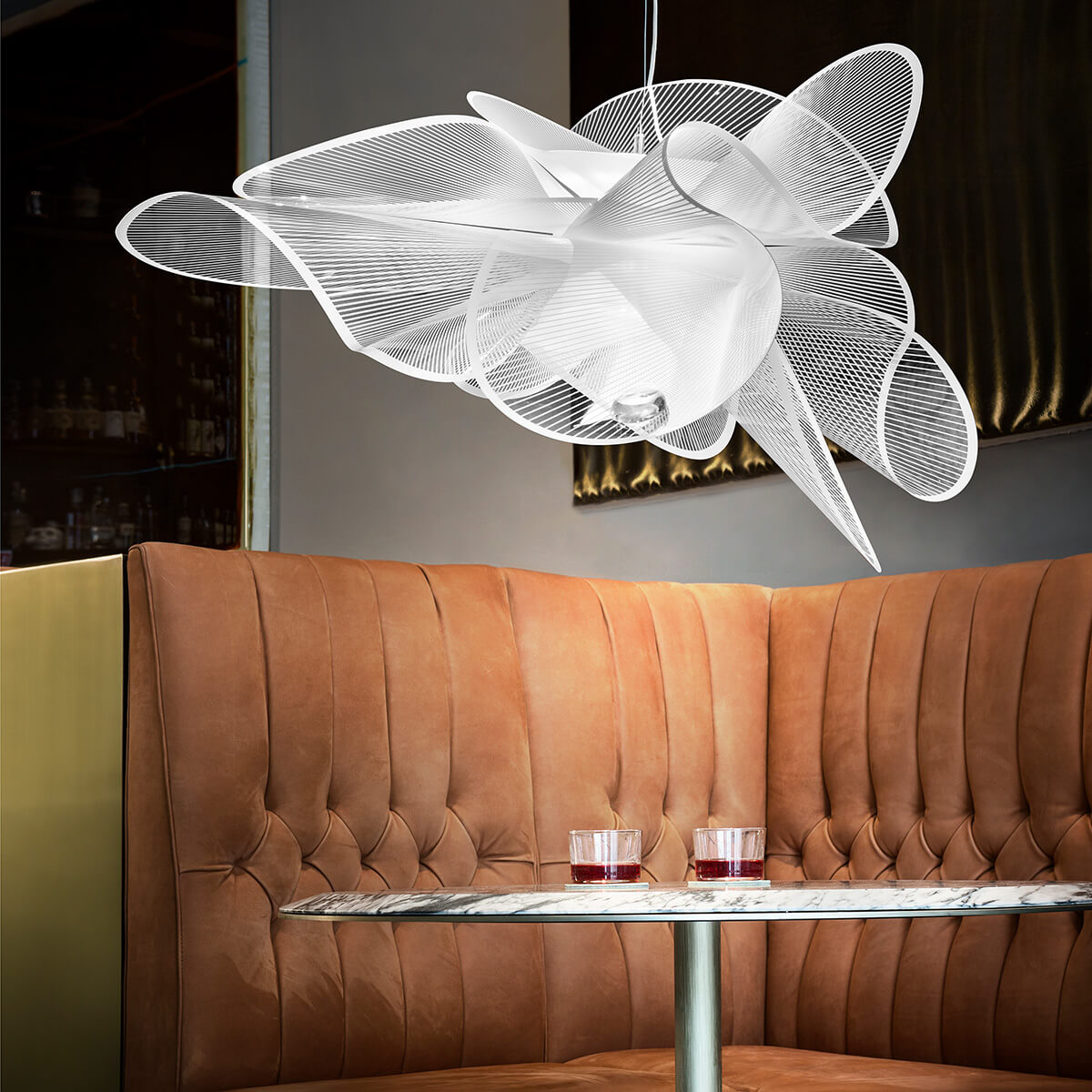 Slamp La Belle Étoile LED Suspension, medium, Ø: 73 cm, white (weiß)