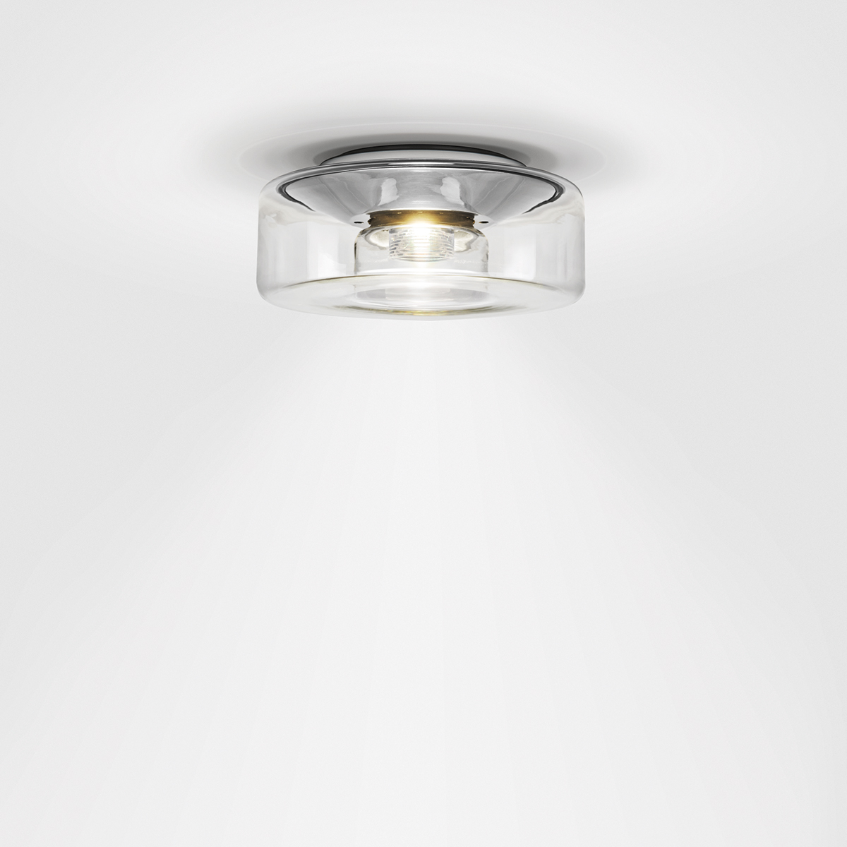 Serien.lighting Curling Ceiling S LED Deckenleuchte, 3000 K, Glas klar (©serien.lighting)