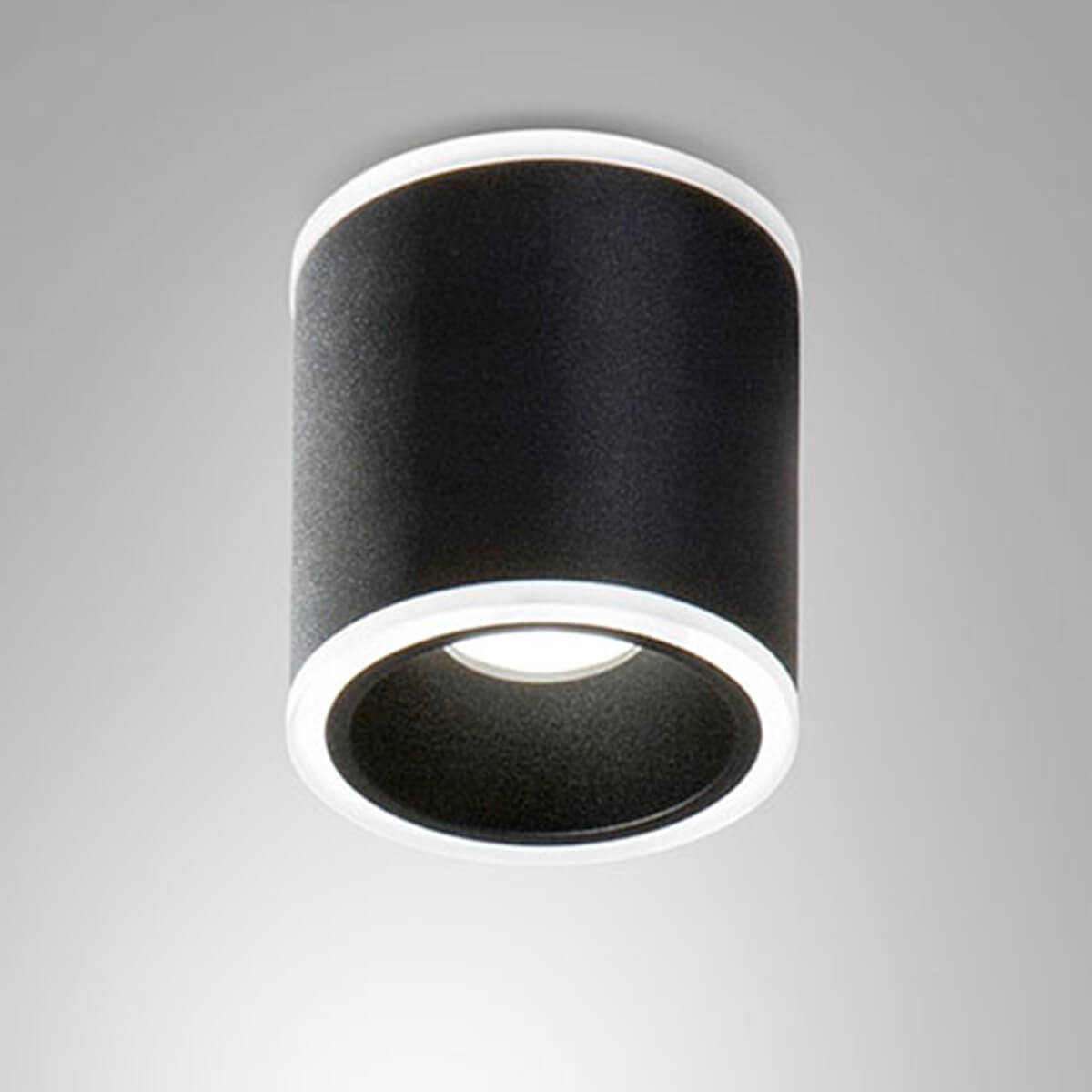 Fabas Luce Paca LED Deckenleuchte, schwarz