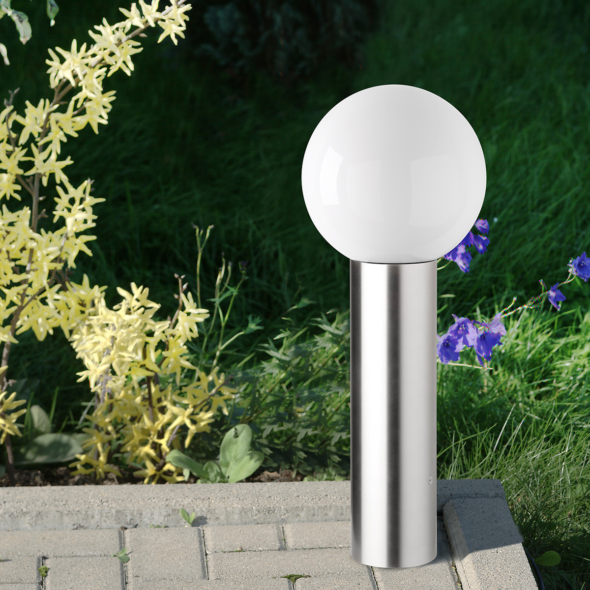 CMD Leuchten 95/75 Sockelleuchte, Edelstahl