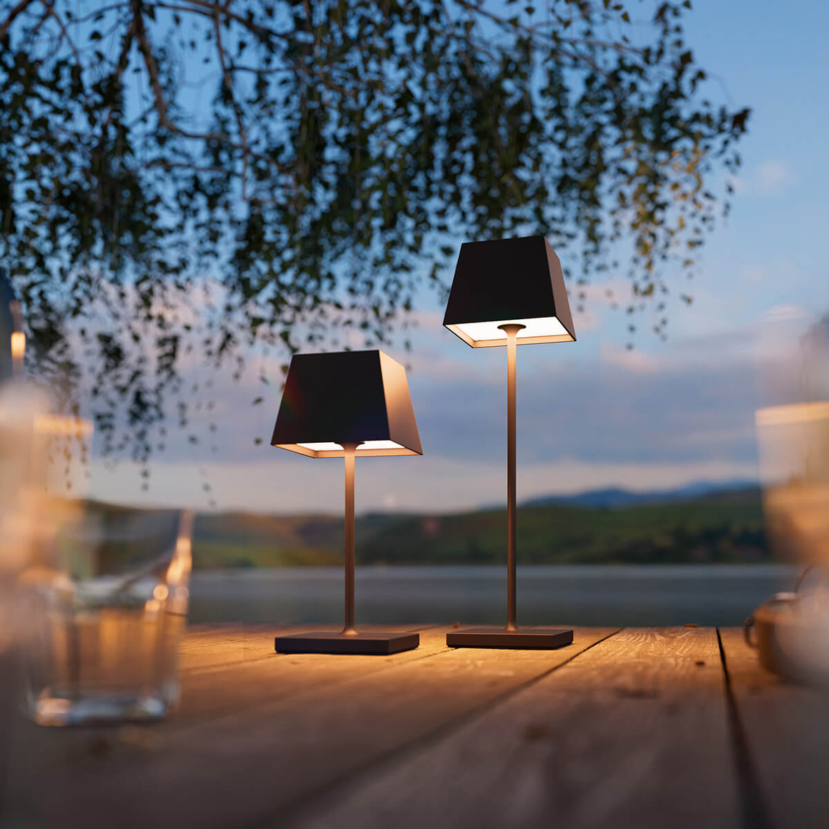 Nuindie mini LED Akkuleuchte, Flex-Mood, eckig