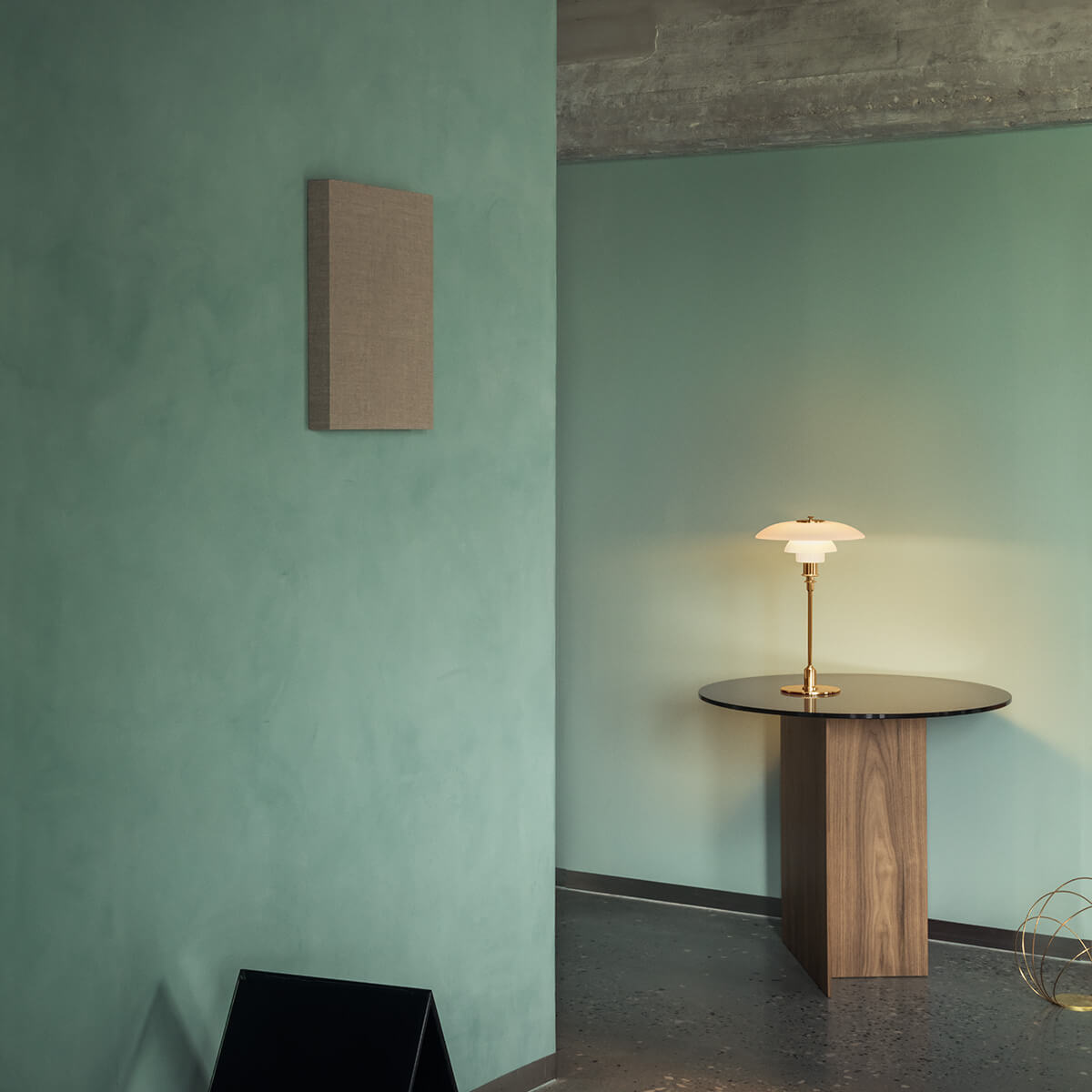 Louis Poulsen PH 3/2 Tischleuchte, Messing metallisiert