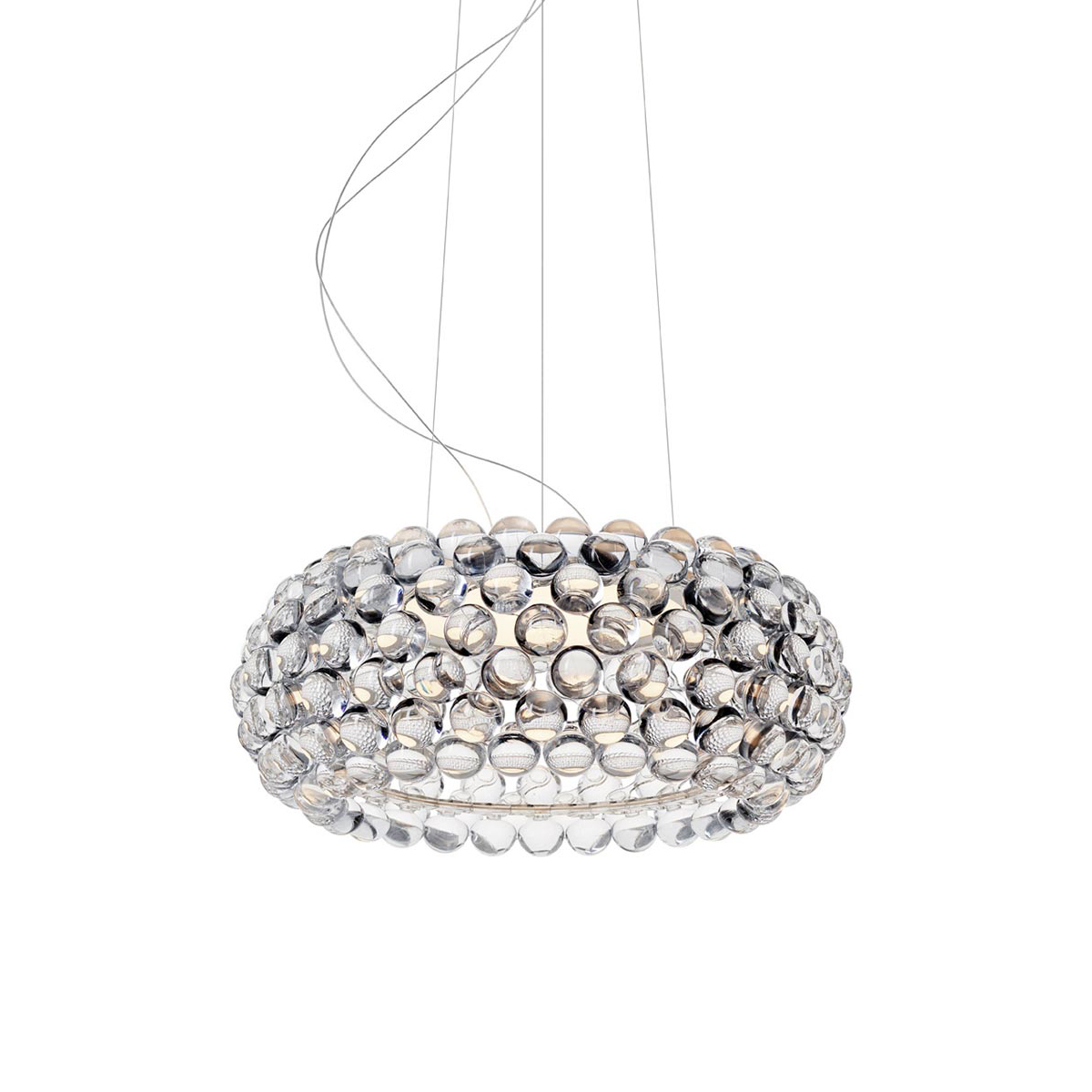 Foscarini Caboche Plus Media Sospensione, transparent