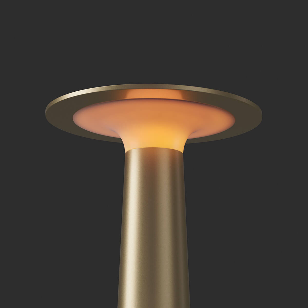 IP44.DE Lix LED Akkuleuchte, Dim-to-Amber, true gold (Gold)