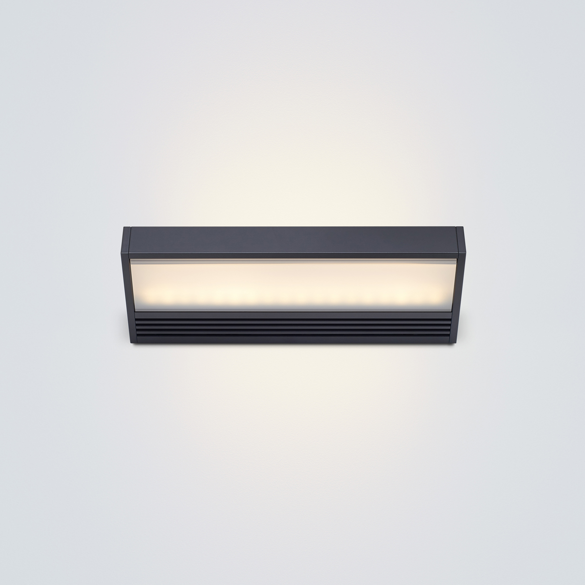 Serien.lighting SML² 220 Wall LED, schwarz lackiert, Gläser: satinée