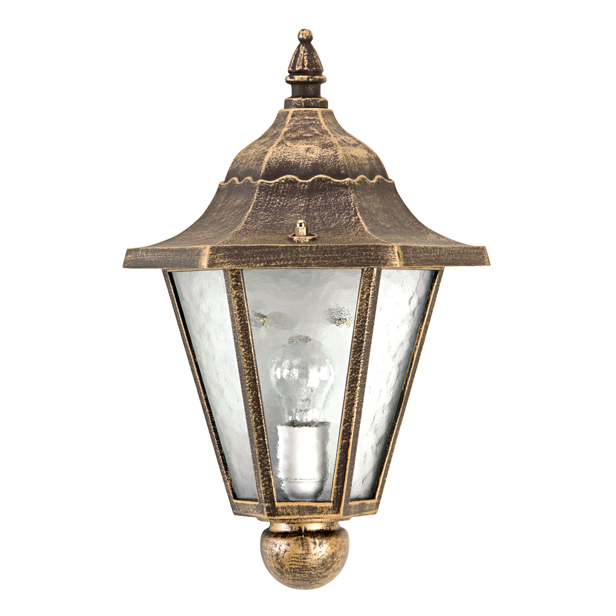 Albert Leuchten 3229 Außenwandleuchte, braun-messing