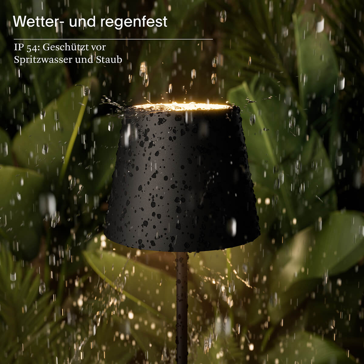Sigor Nuindie LED Akkuleuchte, Flex-Mood, nachtschwarz