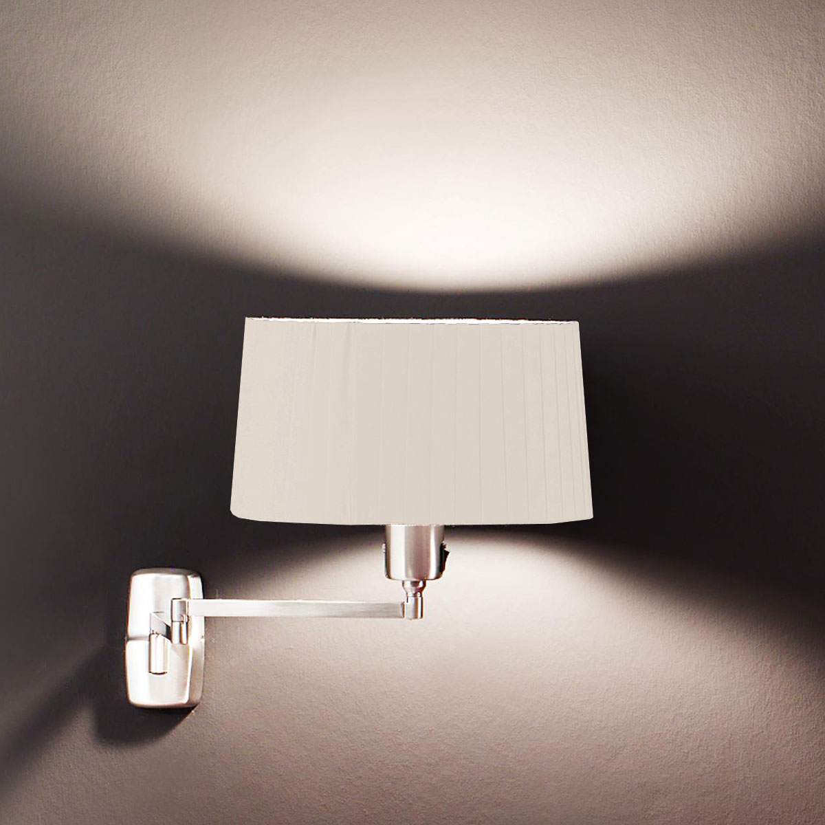 Milan Elea Ambiente Wandleuchte, Auslaufmodell, Schirm: weiß