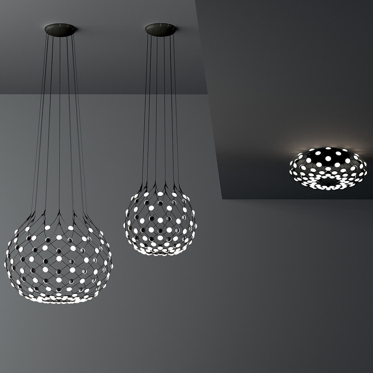 Mesh LED Sospensione, mit Casambi