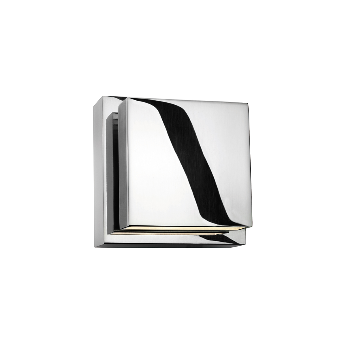 Bruck Scobo Wandleuchte, Down, aluminium poliert