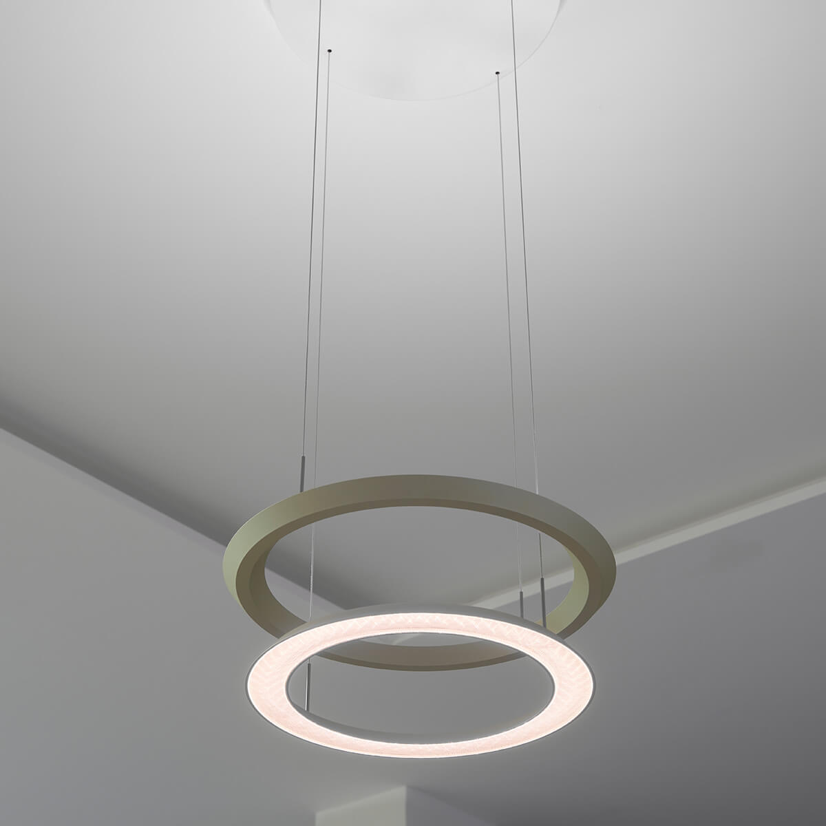 Oligo Yano LED Pendelleuchte, Pistachio, Baldachin: weiß matt