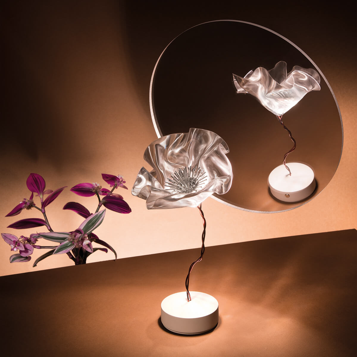Slamp LaFleur Battery LED Akkuleuchte, prisma (transparent)