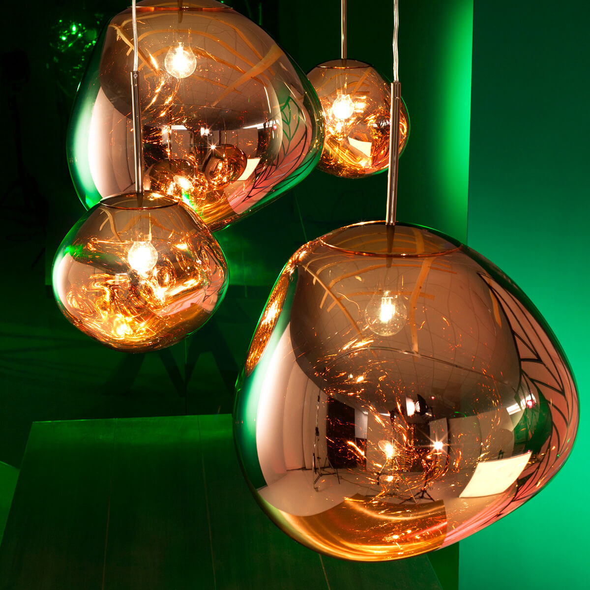 Tom Dixon Melt LED Pendelleuchte, Gold