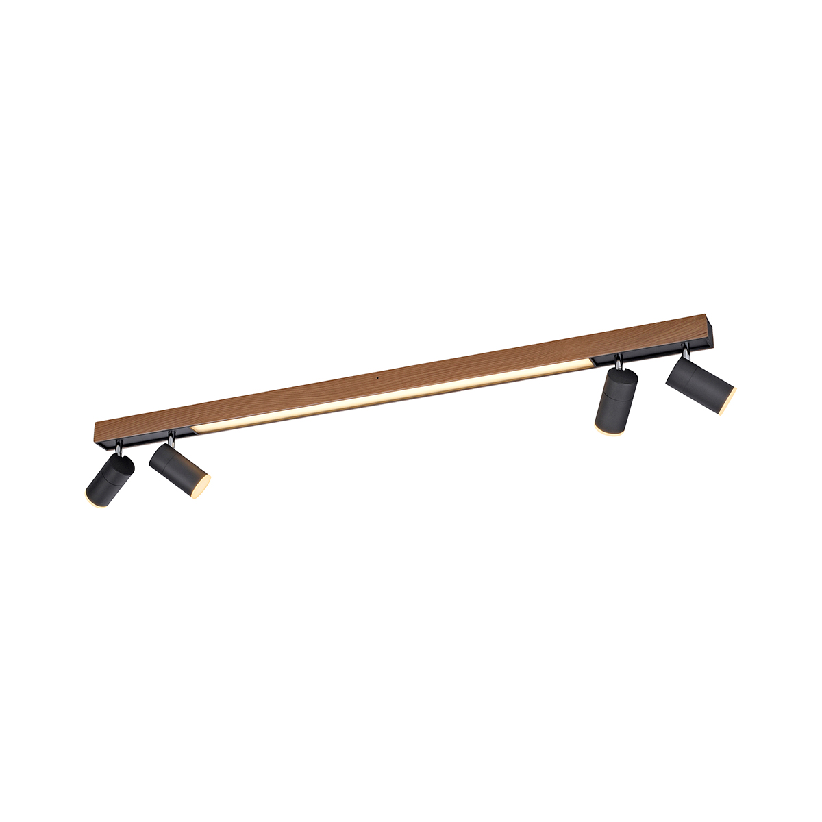 Neuhaus PURE Lines Spot LED Deckenstrahler, schwarz / Holz nat