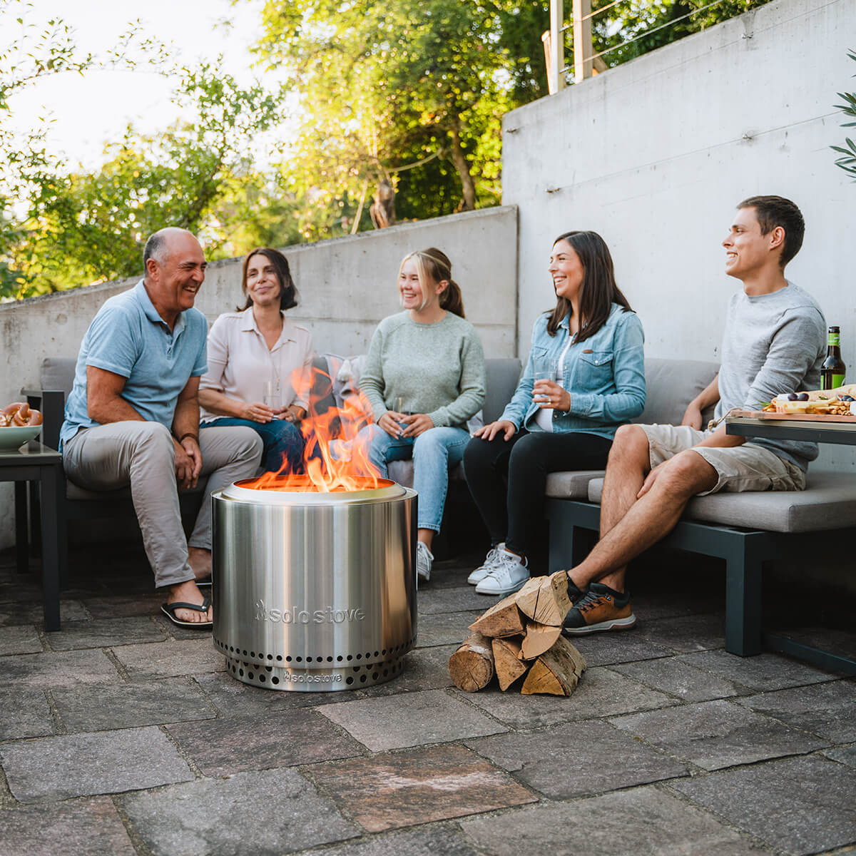 Bonfire 19.5'' Feuerschale mit Standfuß, für 4-6 Personen