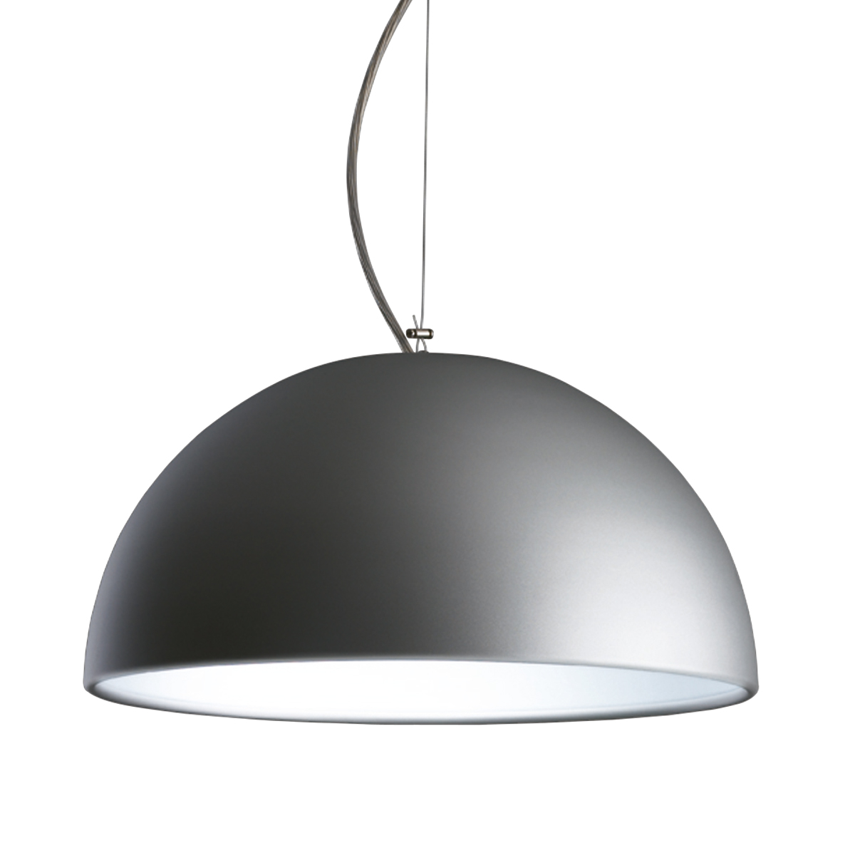 Fontana Arte Cupola Media Pendelleuchte, Auslaufmodell, Aluminium