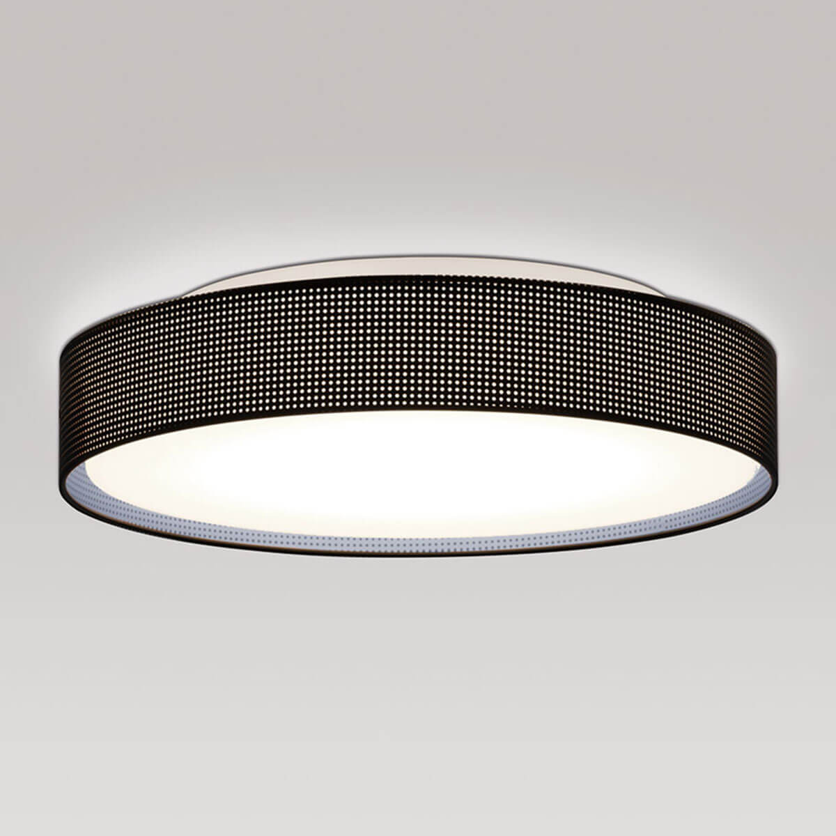 Peill+Putzler Varius X Deckenleuchte, Ø: 47 cm, außen: schwarz / innen: Silber