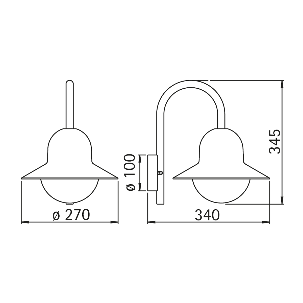 Albert Leuchten 0662 Außenwandleuchte