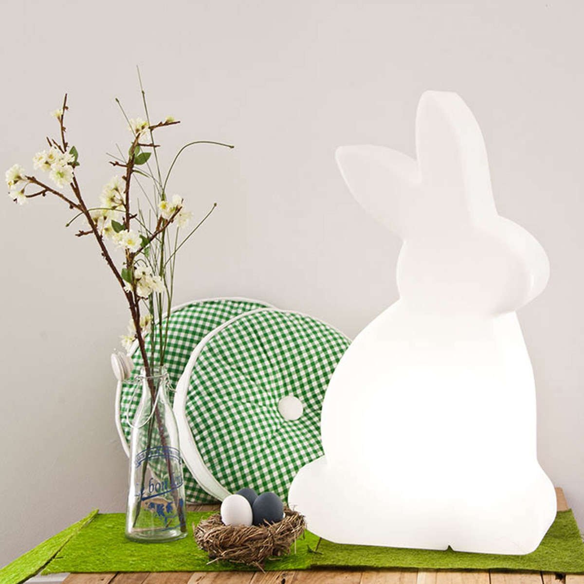 8 seasons design Shining Rabbit RGB LED Dekoleuchte, Höhe: 50 cm, weiß