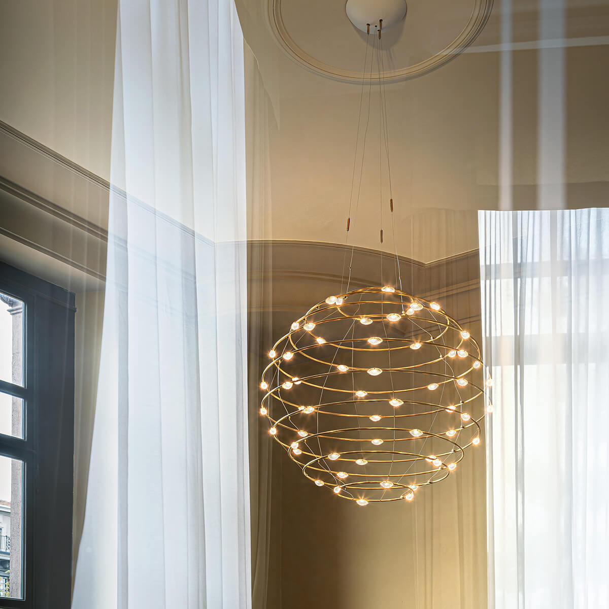 Catellani & Smith Petits Bijoux LED Pendelleuchte, Ø: 75 cm, Messing (Foto: Nava-Rapacchietta)