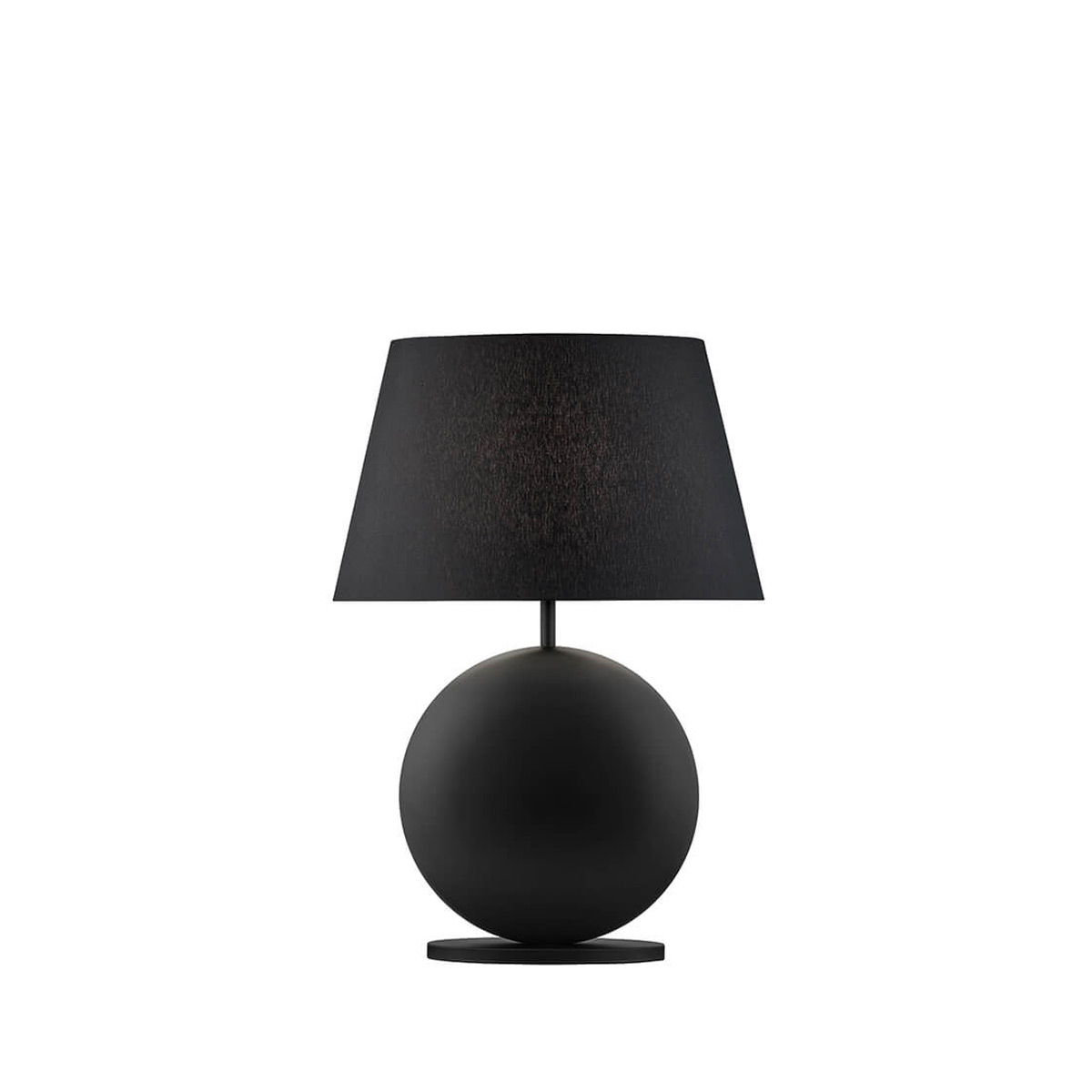 Bankamp Nero Tischleuchte, Höhe: 51 cm, Schirm: Chintz schwarz