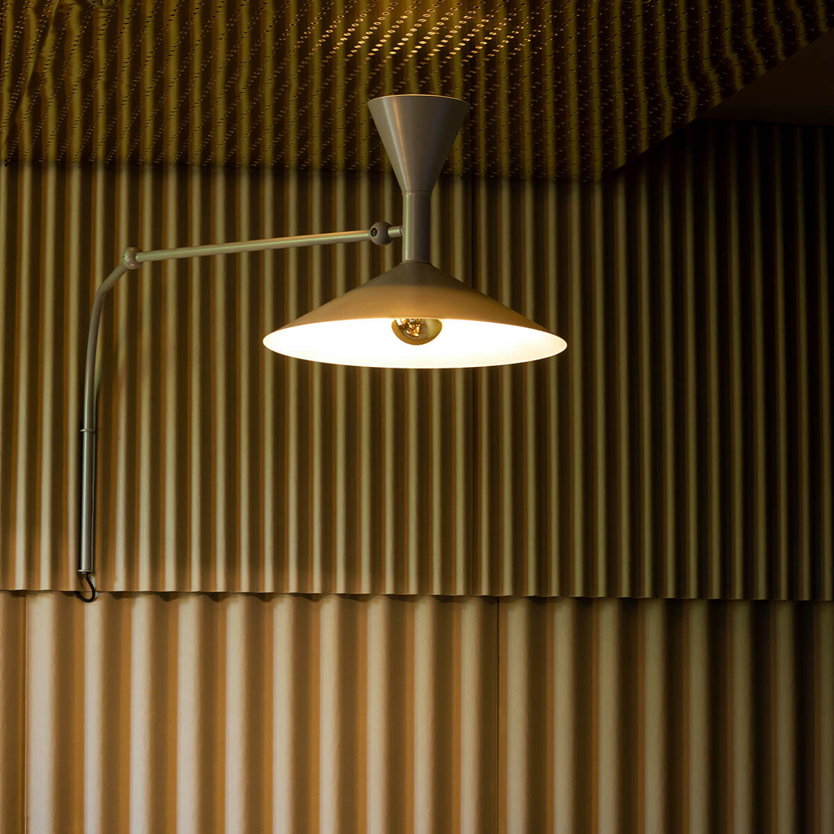 Nemo Lampe de Marseille Parete, grau matt