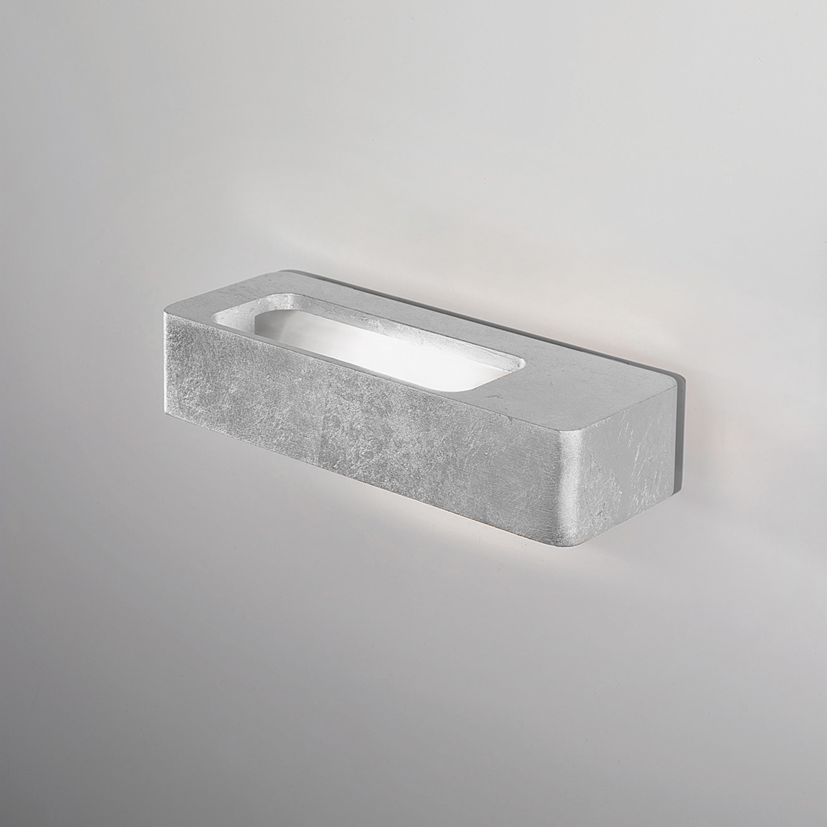 Icone Lingotto LED Wandleuchte, Blattsilber