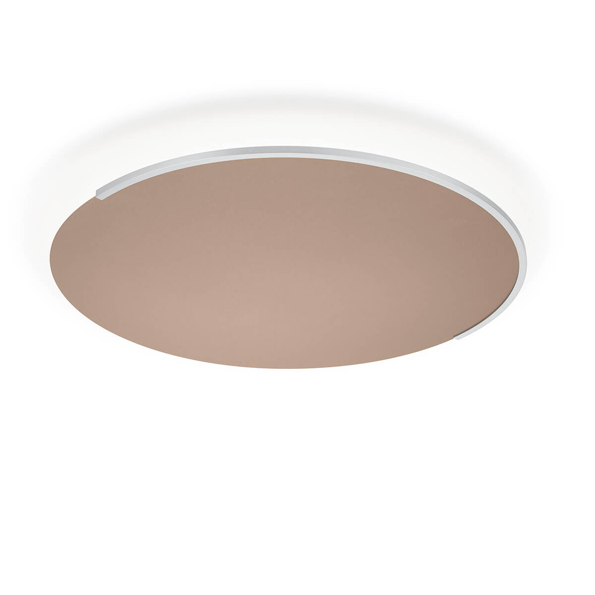 Knapstein Astra-C-60 LED Wand- / Deckenleuchte, mit Casambi, sand metallic / mattnickel