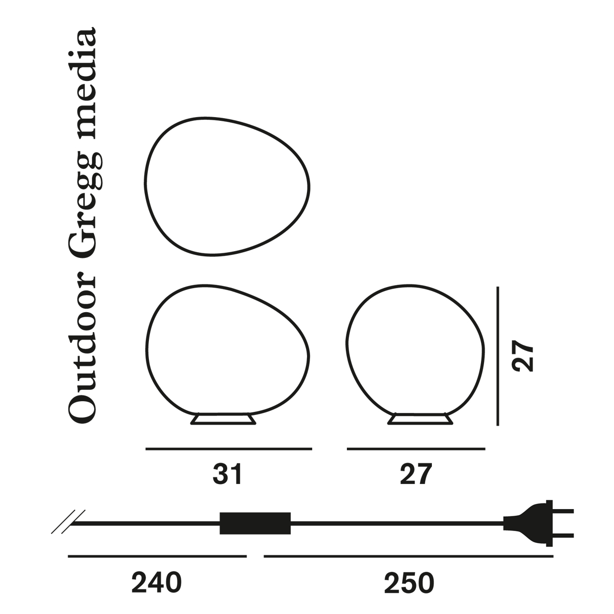 Foscarini Gregg Outdoor Terra, media
