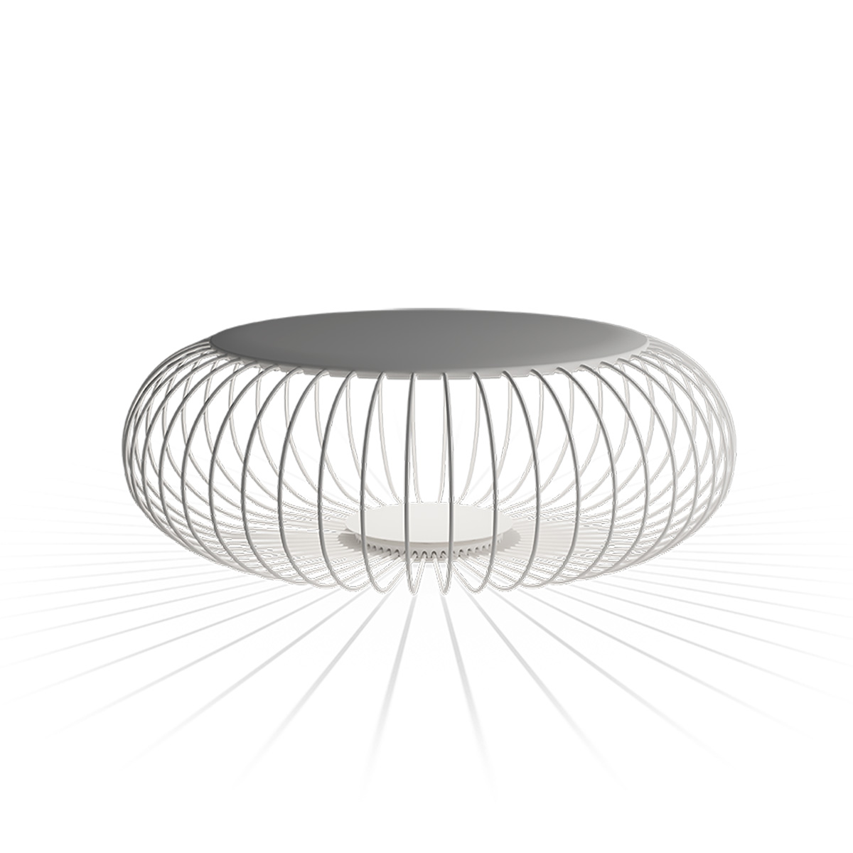 Vibia Meridiano 4715 LED Bodenleuchte, cremeweiß matt