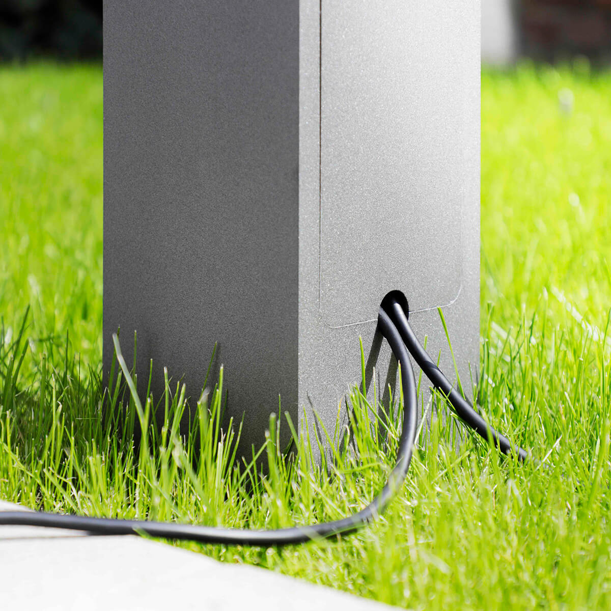 Albert 624413 Steckdosensäule, abschließbar, 3-fach, anthrazit