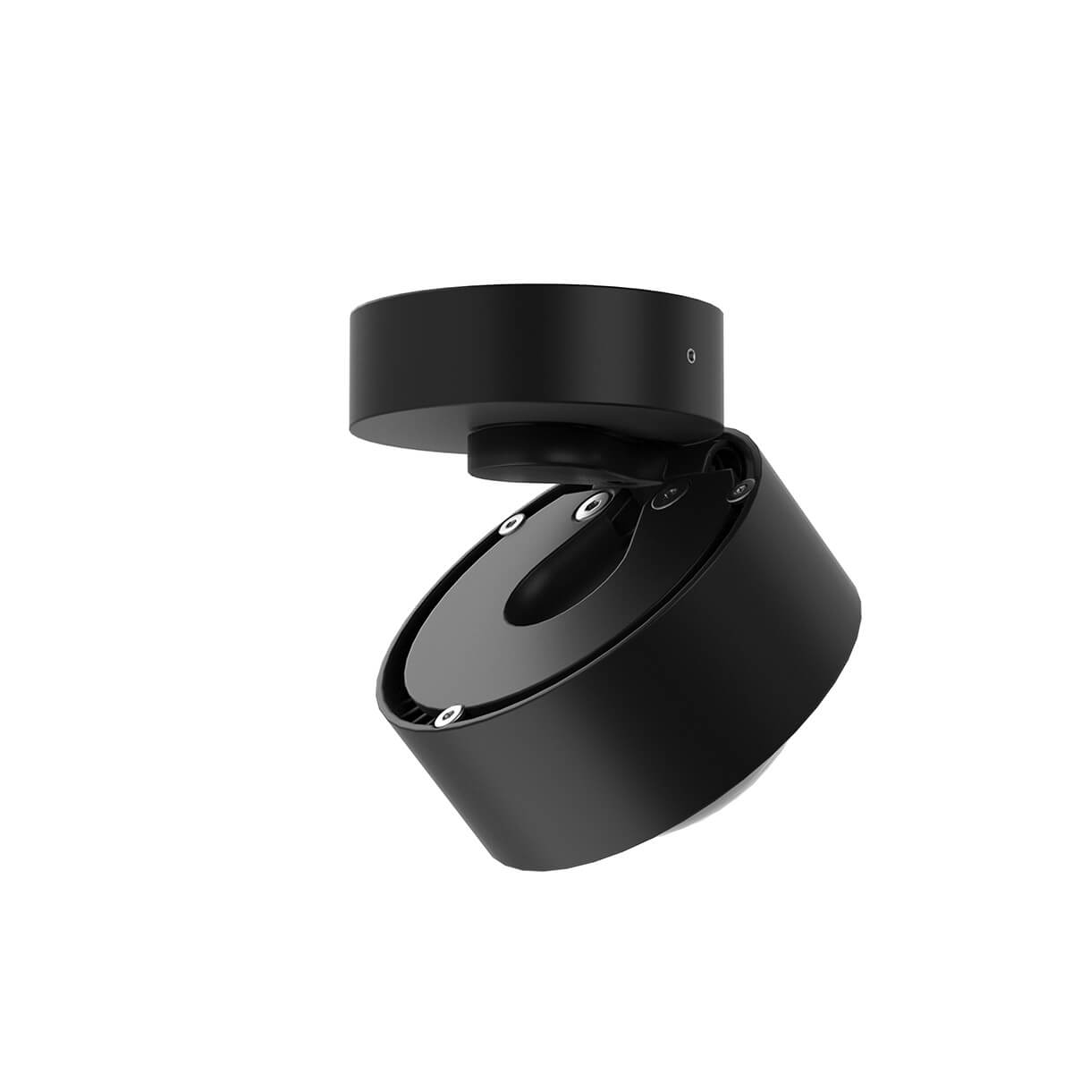 Top Light Puk Mini Move LED Deckenleuchte, Gehäuse, schwarz matt (Black Edition), mit Linse klar (nicht inbegriffen)