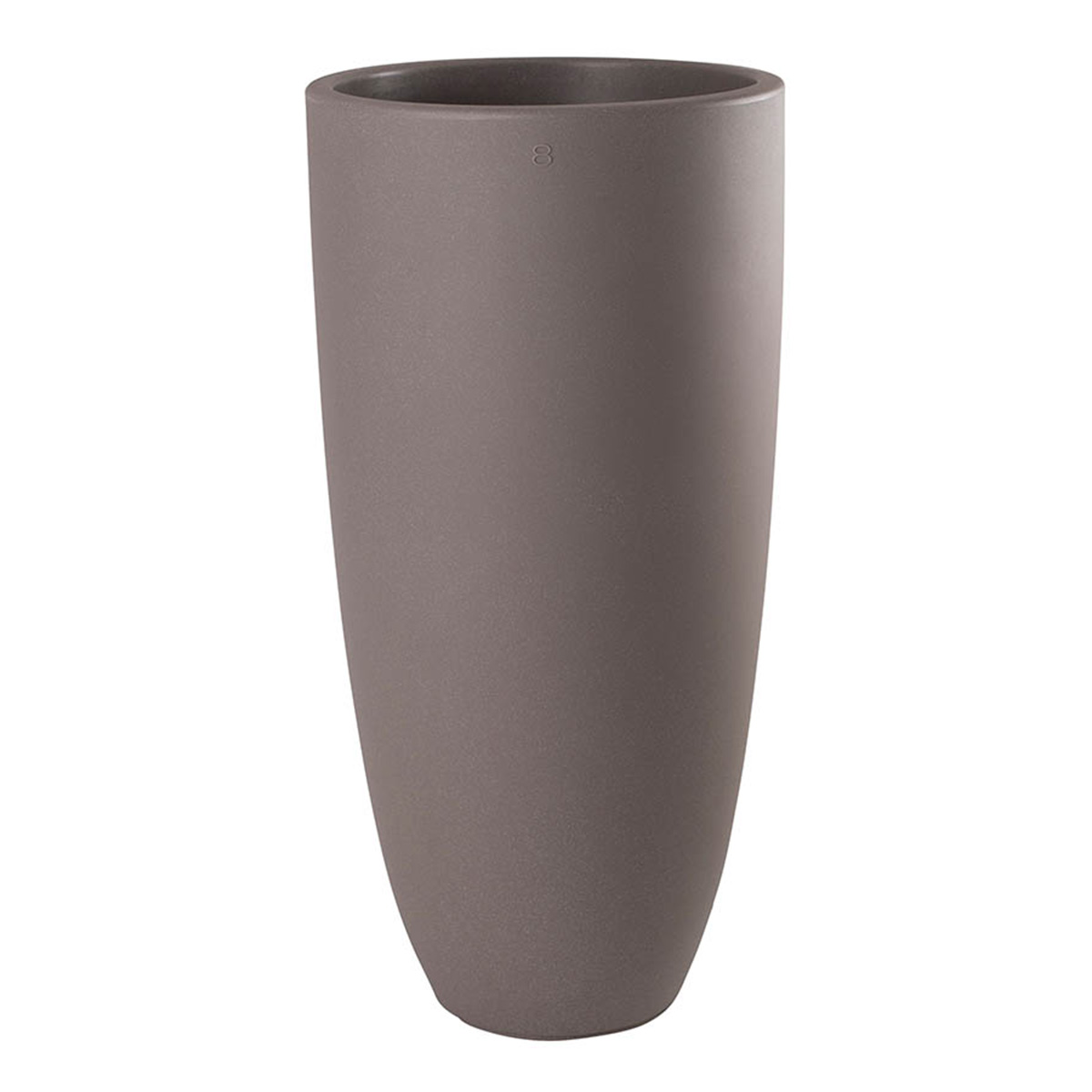 8 seasons design Shining Curvy Pot XL Dekoleuchte, taupe (ausgeschaltet)