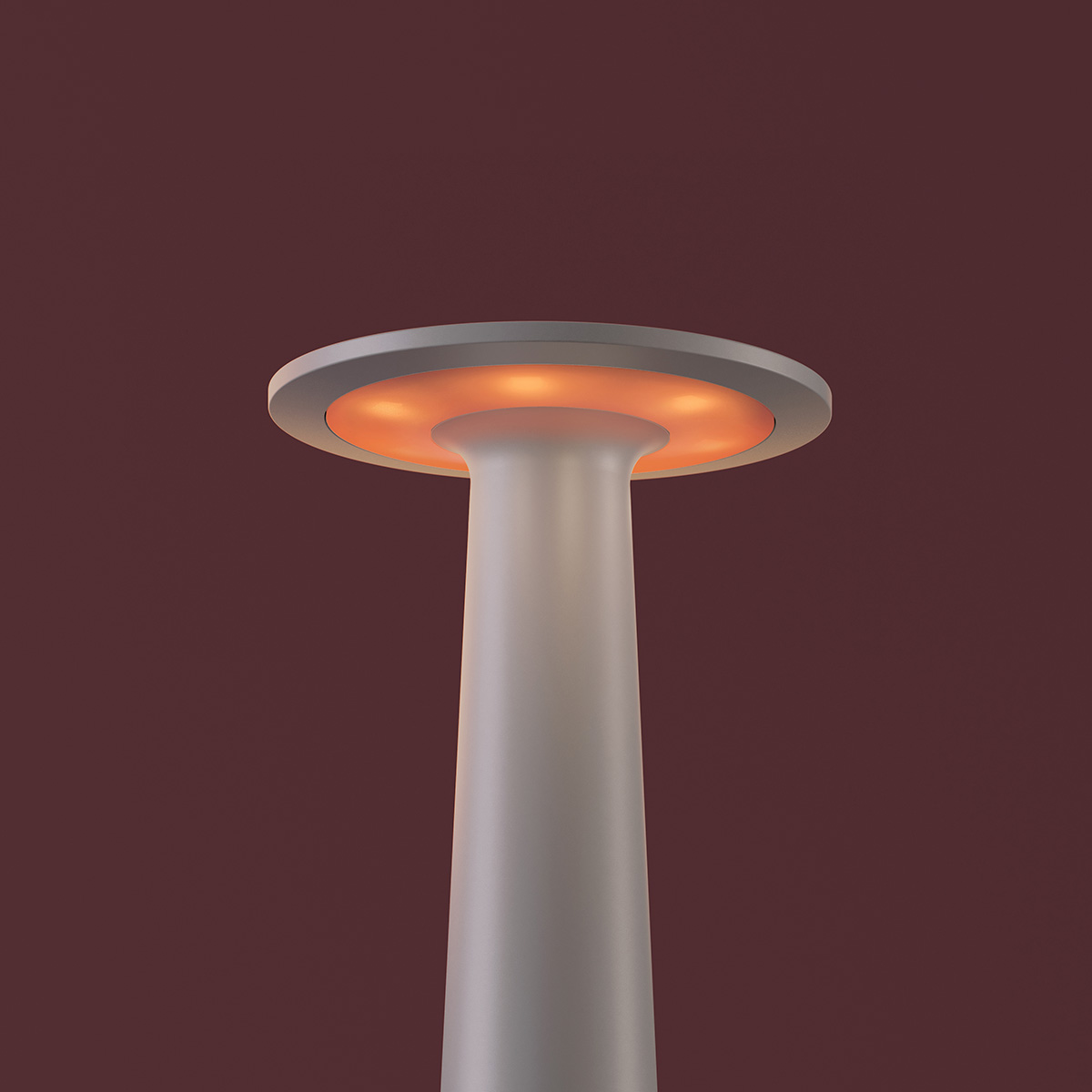 IP44.DE 1 x Lix Mini LED Akkuleuchte, pearl white (weiß), mit Dim-to-Amber für einen wärmer werdenden Lichteffekt beim Dimmen (2.700–1.800 K)