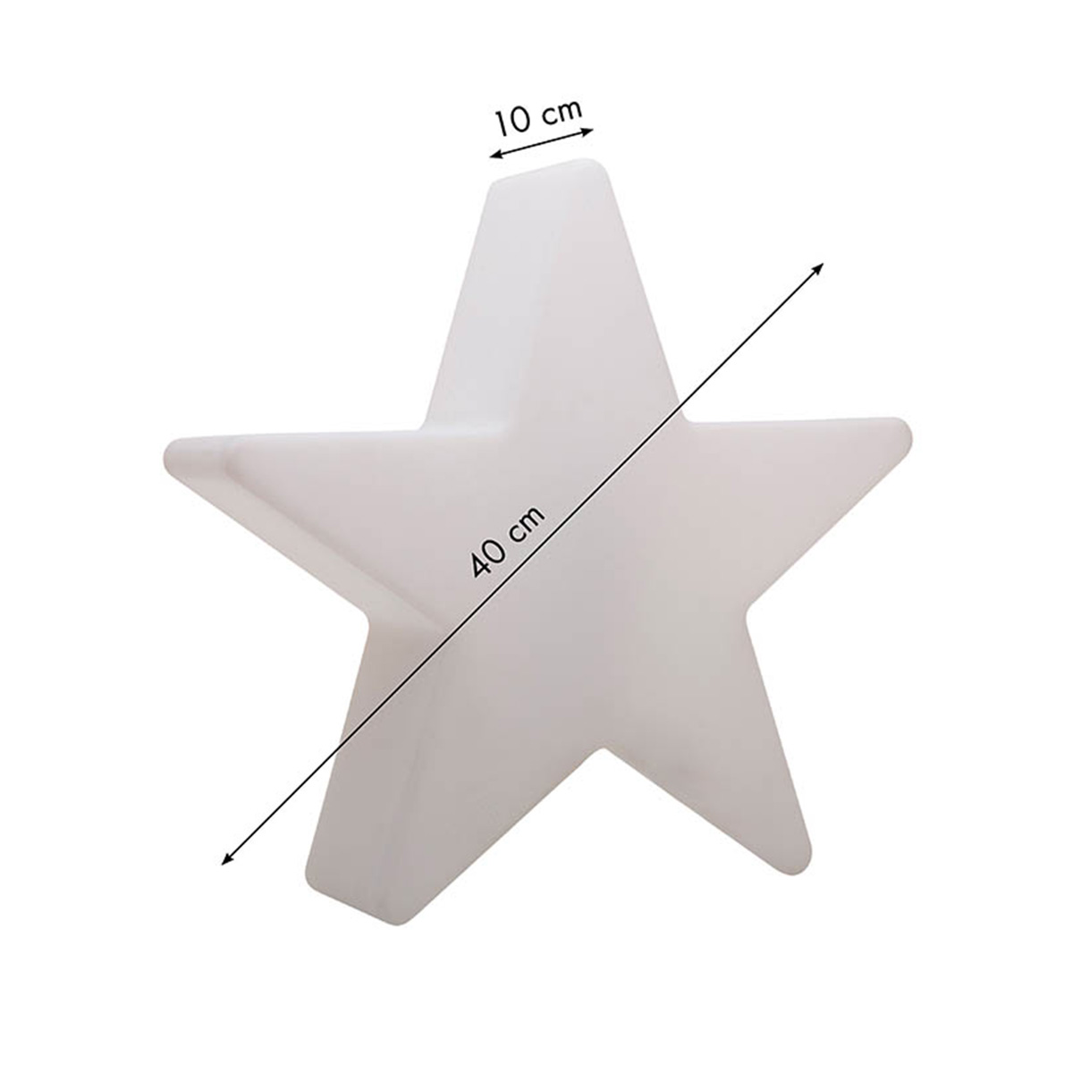 8 seasons design Shining Star Dekoleuchte 40 cm, Maßzeichnung