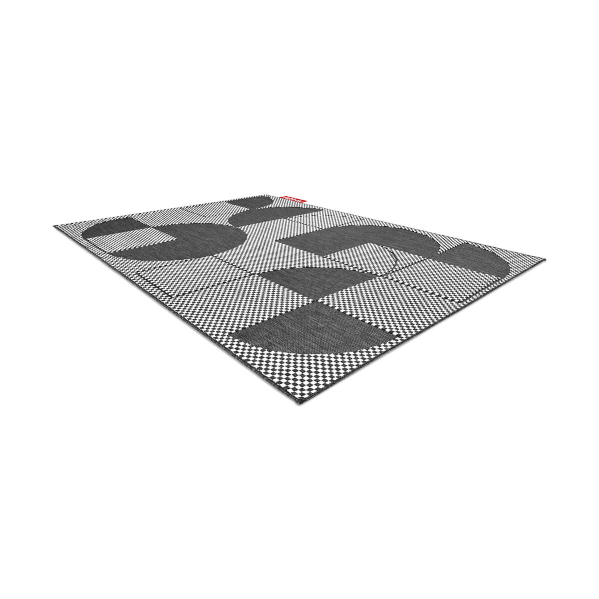 Fatboy Carpretty Petit Outdoor Teppich, Jigsaw schwarz-weiß
