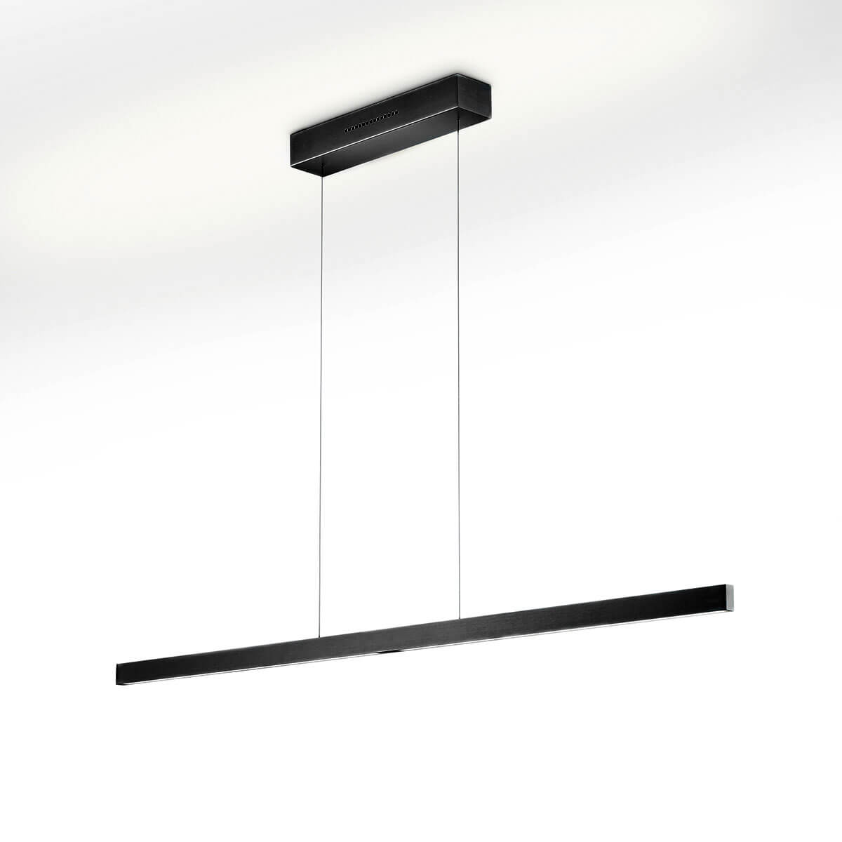 Knapstein Linn-L128 LED Pendelleuchte, stufenlos höhenverstellbar, schwarz