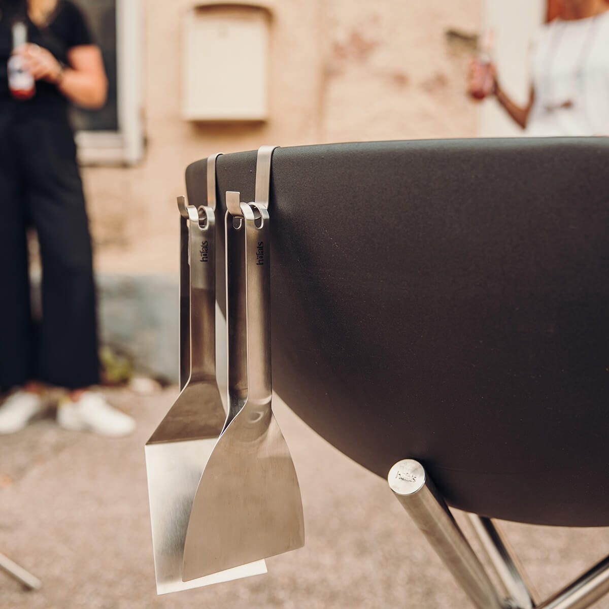 Höfats Wender, Edelstahl, und höfats Spachtel, Edelstahl