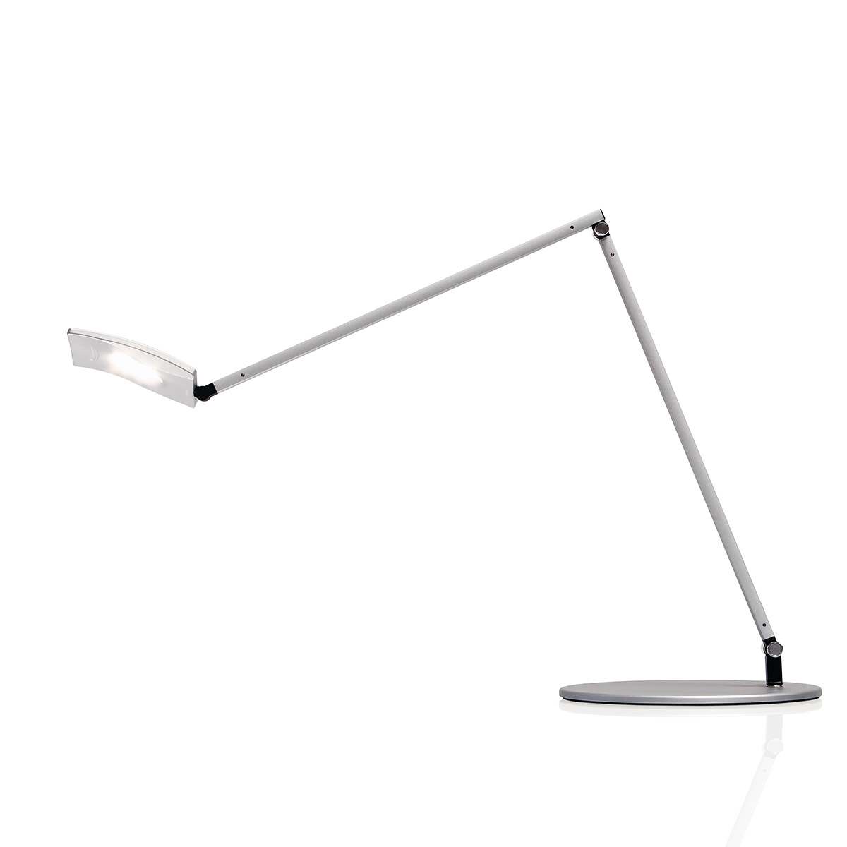koncept Mosso Pro LED Tischleuchte, Silber mit USB-Port