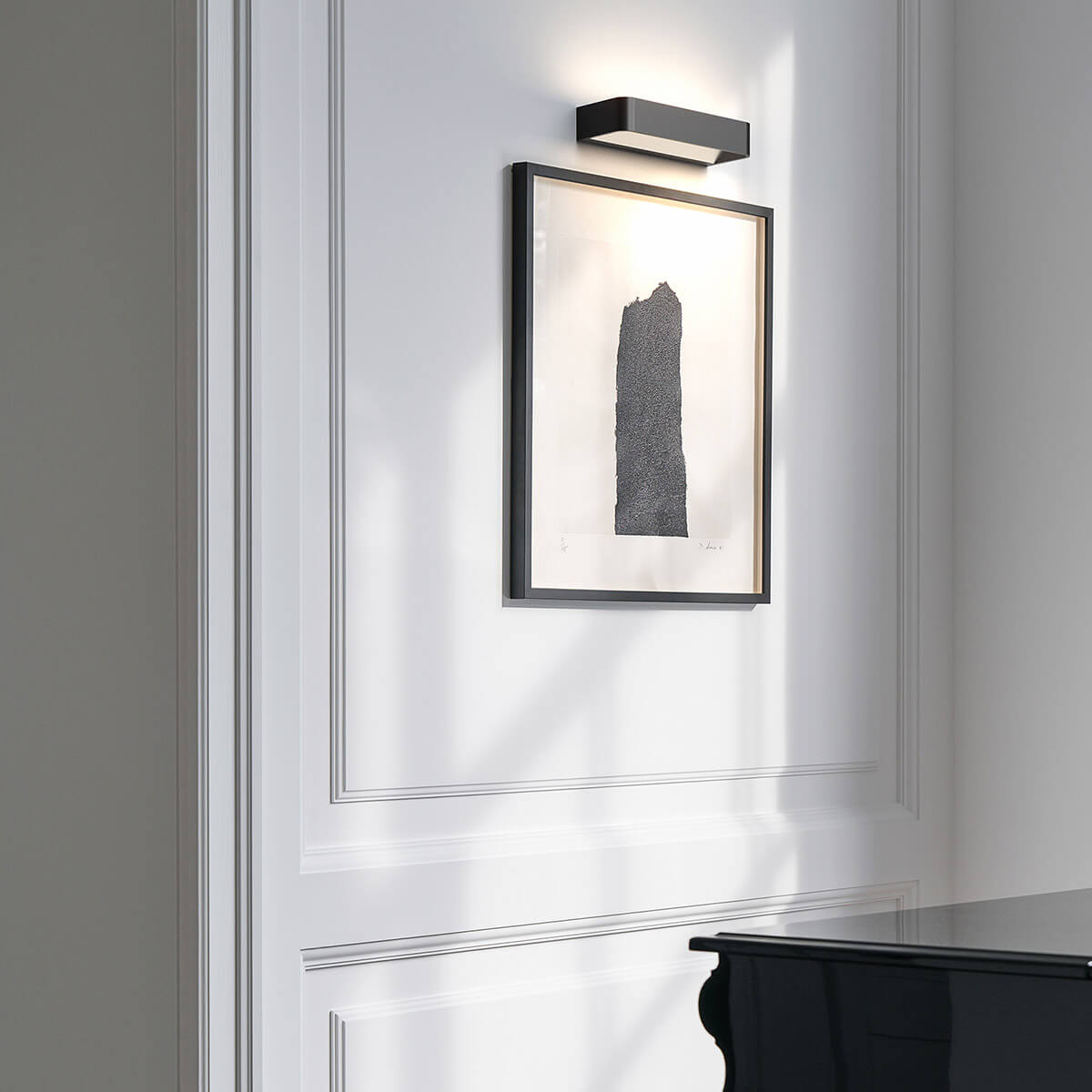 Rotaliana Frame W2 LED Wandleuchte, 3000 K, schwarz matt