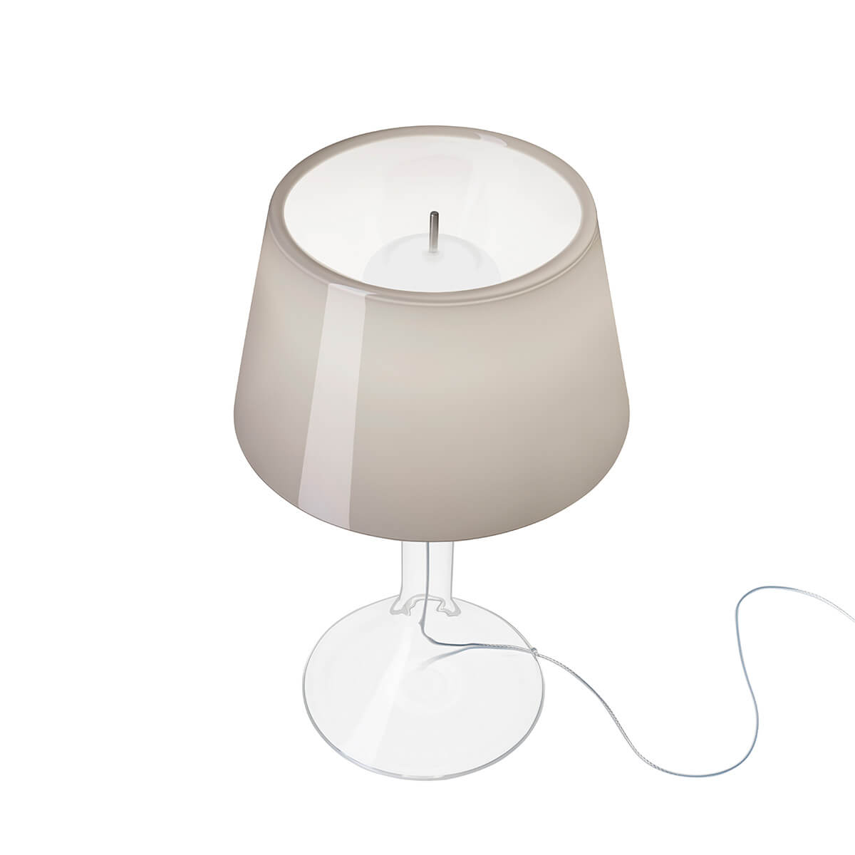 Foscarini Chapeaux V LED Tavolo, grigio (grau)