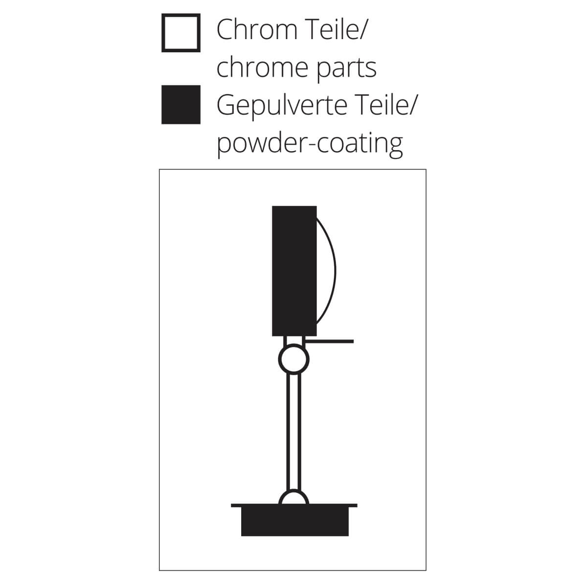 Top Light Puk Mini Hotel Wandleuchte, 20 cm, Oberflächenbeschaffenheit