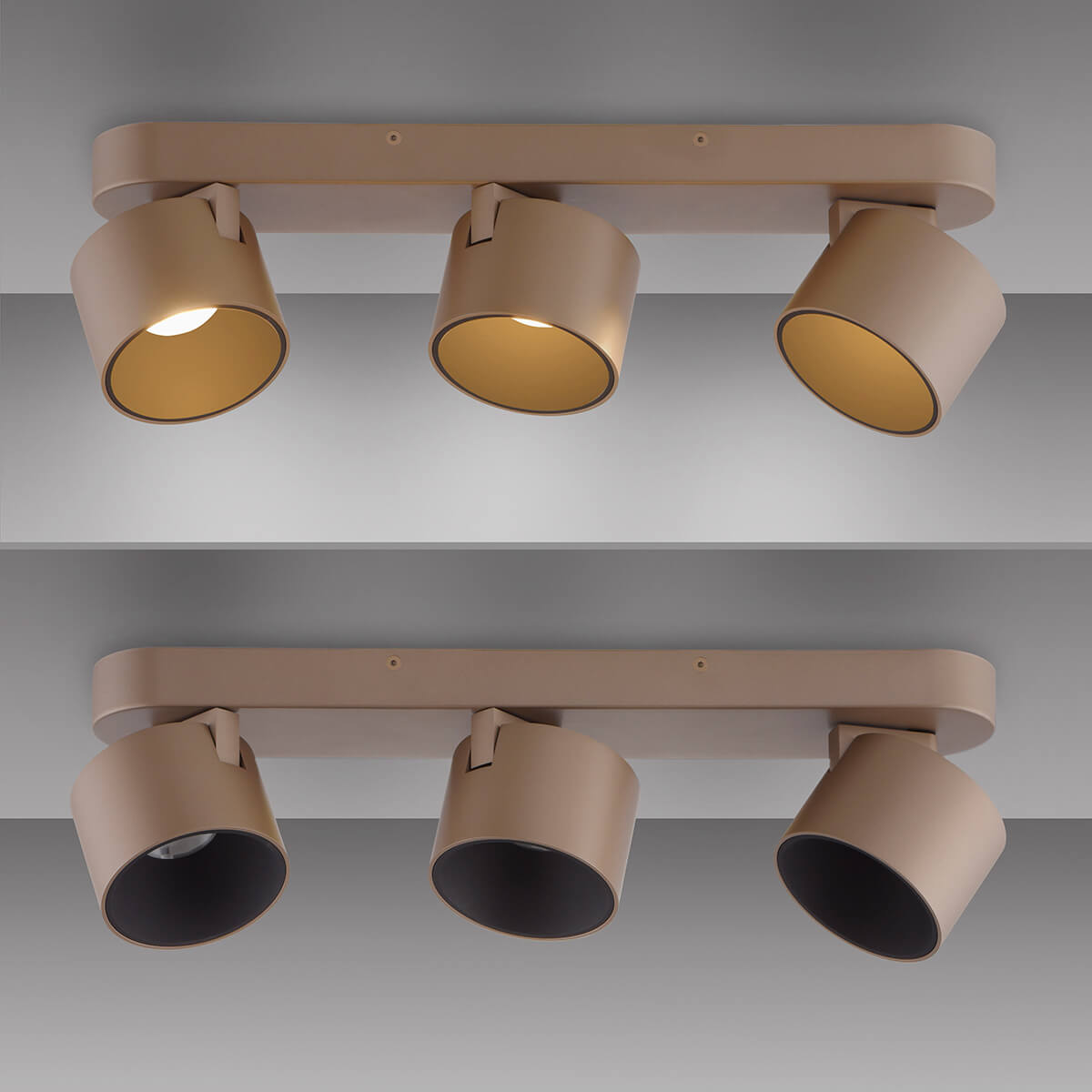 PURE Cup LED Deckenleuchte, 3-flg.