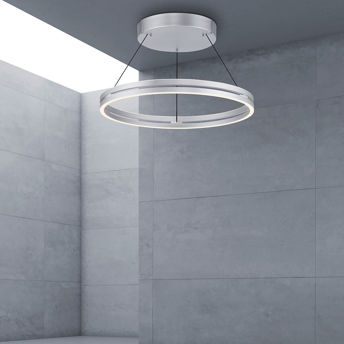 PURE E-Loop LED Pendelleuchte mit e-LIFT und CCT
