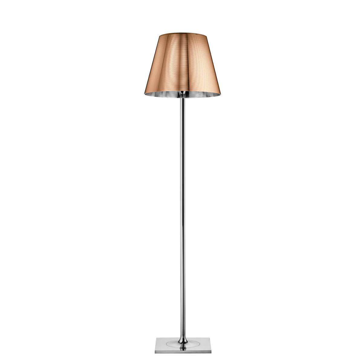 Flos KTribe F Stehleuchte, F2, Höhe: 162 cm, Bronze metallisiert (ausgeschaltet)