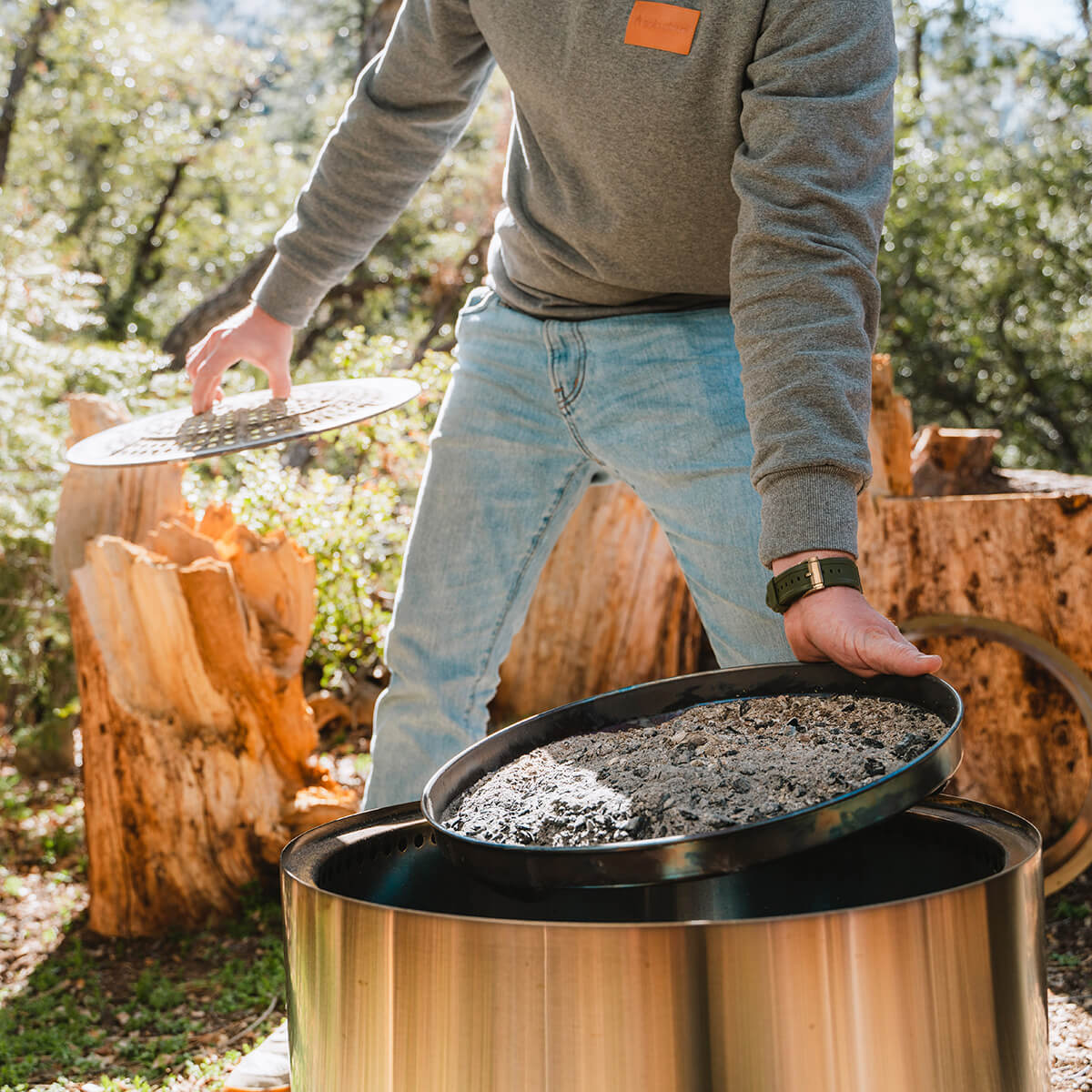 Solo Stove Bonfire 2.0 Feuerschale mit Standfuß, Edelstahl (Auffangschale inbegriffen)